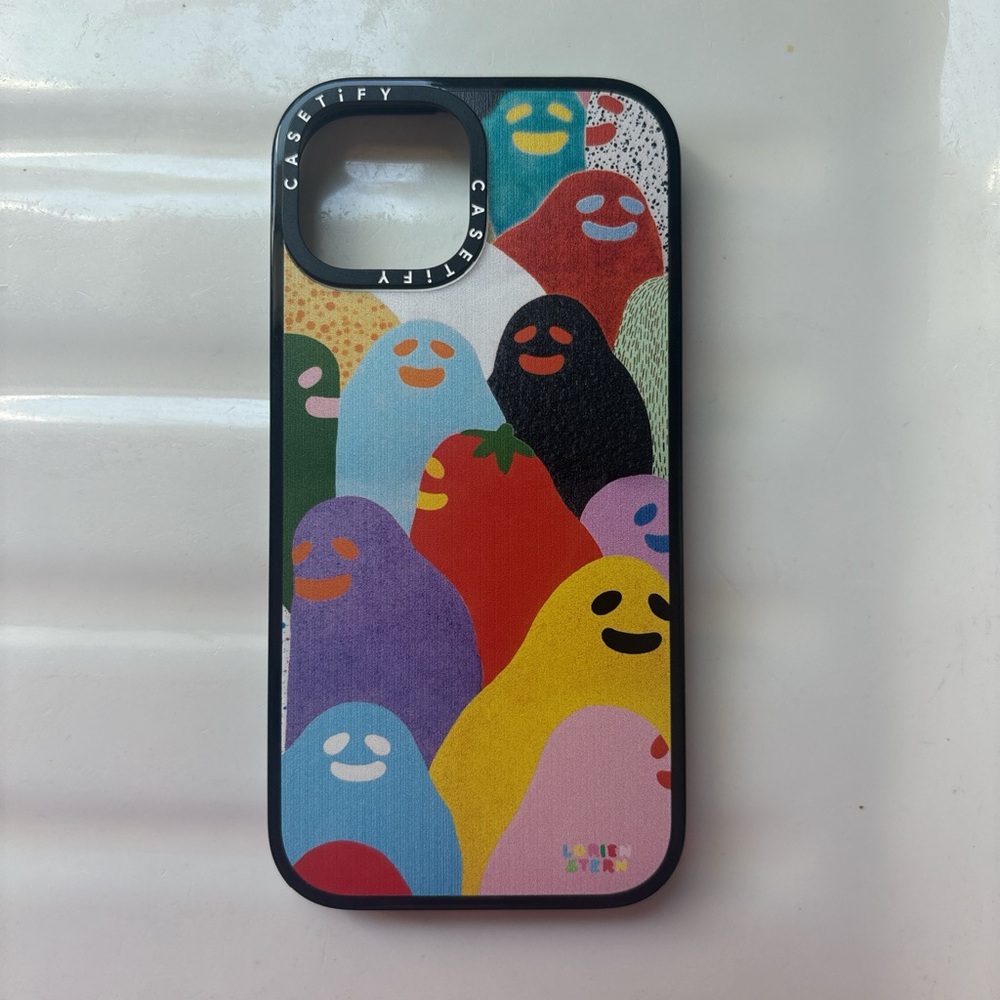 Casetify Colorful Smiley Faces Phone Case